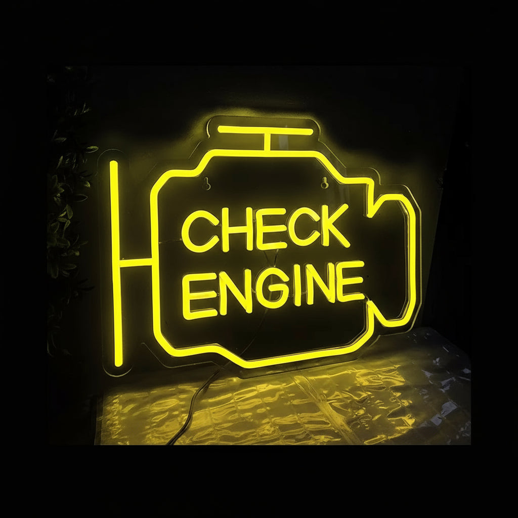Check Engine Neon Sign
