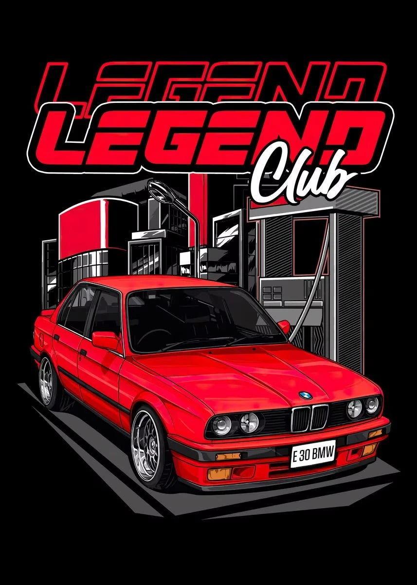 BMW E30 Poster