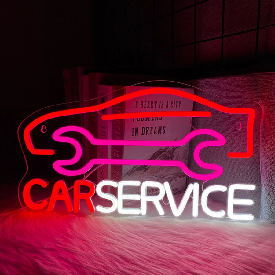 Car Service Neon Sign